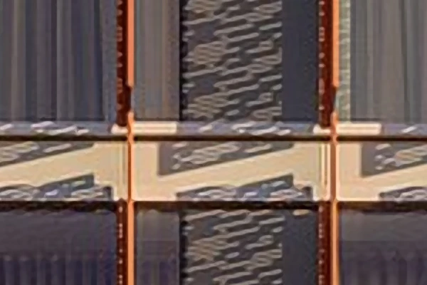 Wooden façade: result crop